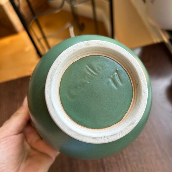 Handcrafted signed dated studio art stoneware bowl - Picture 6 of 12